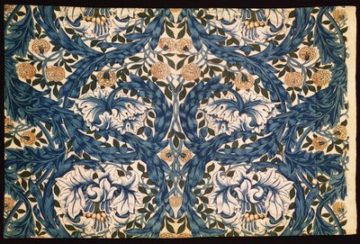 「アフリカンマリーゴールド」デザイン、1876年（プリントコットン） 作： William Morris